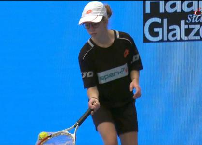 Fabiola, Lisa und Tobias als Ballkinder bei den ERSTE BANK OPEN